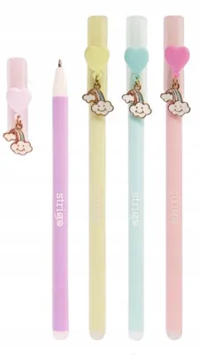 Produktbild von Strigo Ausradierbarer Kugelschreiber Lila Herz 0,5 mm