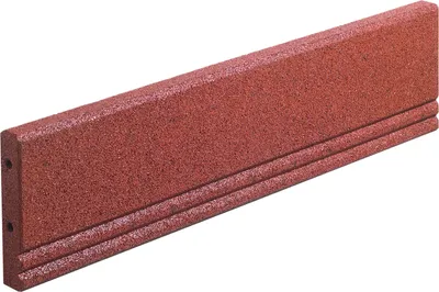 Produktbild von Gummi Randstein, Wegeinfassung, Randeinfassung 50 mm rot