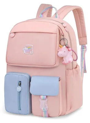 Produktbild von Kinderrucksack Schulranzen für 3-6 Klasse Schüler, Nylon, Rosa Blau
