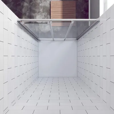 Produktbild von Duschabtrennung 90x195 cm 3-teilige Schiebetür Duschwand aus 6 mm ESG Nano-Sicherheitsglas mit Lotuseffekt, Schiebetür Duschkabine für Nische geeignet