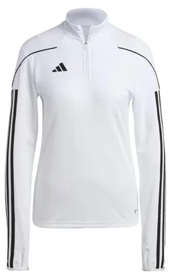 Image de Adidas - Sweat-shirt « Tiro 23 League » avec fermeture éclair courte pour femmes PP4351 (XL) (blanc)