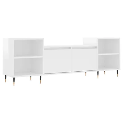 Produktbild von vidaXL TV-Schrank Hochglanz-Weiß 160x35x55 cm Holzwerkstoff