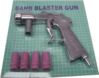 Produktbild von SANDSTRAHLPISTOLE 07009 mit 4 Düsen Druckluftpistole STRAHLKABINEN Sandstrahler