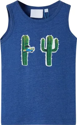 Produktbild von Kinder-Tanktop Dunkelblau Melange 128