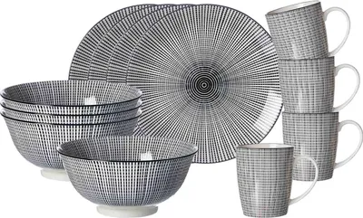 Produktbild von Ritzenhoff & Breker Takeo Stripes Frühstücksset 12-teilig