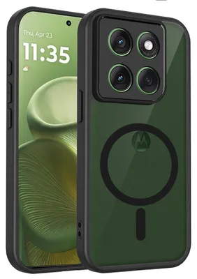 Produktbild von Motorola Edge 70 Fusion Hülle - Coverup Mattes Transparentes Back Cover mit Kameraschutz - MagSafe Compatible - Schwarz
