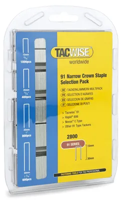 Immagine prodotto di Tacwise 0204, graffette a profilo stretto, tipo 91/15-30 mm, confezione da 2800 pezzi