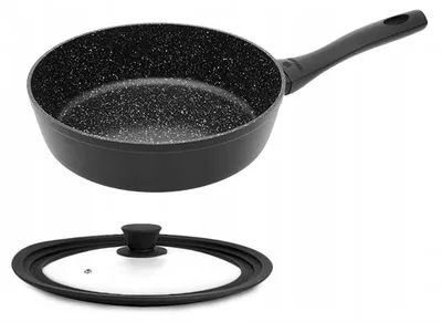 Produktbild von Gerlach Granitex Tiefe Pfanne 28 cm mit Deckel Induktion