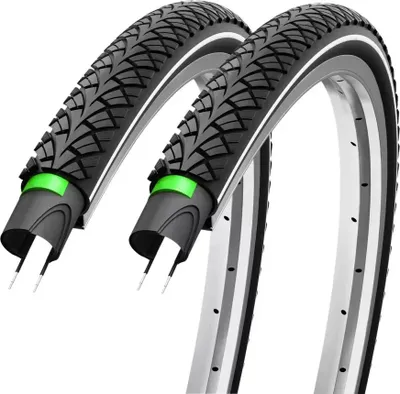 Produktbild von 2xFahrradreifen 28x1,40 Zoll 37-622 700x35c mit Reflex und Pannenschutz 3 mm