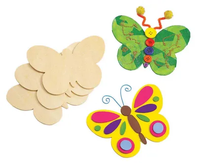 Image de Colorations - Décorez vos propres papillons en bois, lot de 12