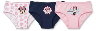 Produktbild von Disney Minnie Maus 3er Pack Slips Kinder Mädchen Unterwäsche Gr. 104-134 - 104/110, Bunt