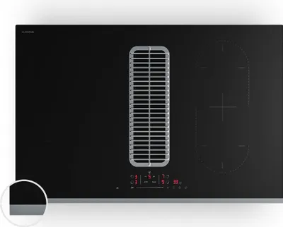 Image de Klarstein Verosteel Plaque Induction Avec Hotte Intégrée - 80cm, 4 Zones, 7400W, Curseur Tactile, Minuterie, Détection Casseroles, Verre Noir, Sécurité Enfant, Plaque Cuisson Hotte Intégrée