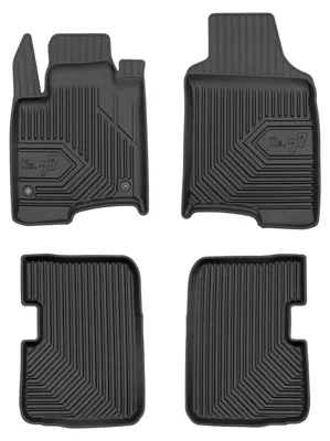 Obrázok produktu pre Gumové vaničkové autokoberce pre: Fiat Panda III od 2011 (hatchback) – 4 ks, čierna, na mieru