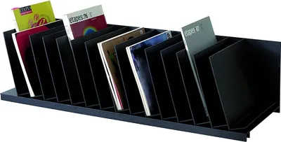 Produktbild von PAPERFLOW Schrägablage aus Polystyrol 16 Fächer schwarz