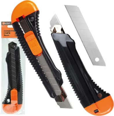 Produktbild von Plastik-Tapeziermesser, verstärkt, 18 mm, abbrechbare Klinge, Polax