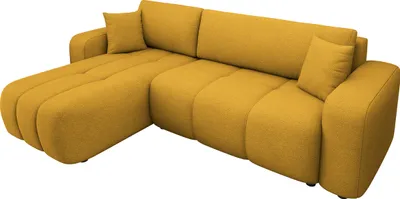 Produktbild von MIRJAN24 Ecksofa Furyn, Wohnzimmer Eckcouch mit Bettkasten und Schlaffunktion, L-Form, Seite Universal (Farbe: Velo 626)