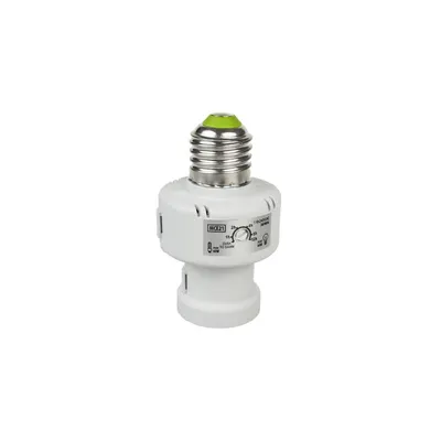 Zdjęcie produktu dla Adapter gniazda lampy do gniazda lampy z czujnikiem zmierzchowym Podstawa lampy E27 biała