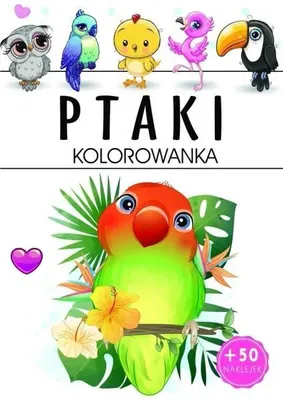 Obrázok produktu pre Kniha na vyfarbovanie vtákov