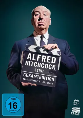 Produktbild von Alfred Hitchcock zeigt - Gesamtedition: Alle 5 Staffeln / 80 Folgen (Fernsehjuwelen) (12 DVDs)