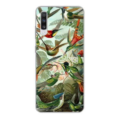 Produktbild von MuchoWow® Handyhülle Schutzhülle Hülle für Samsung Galaxy A70 Trochilidae - Alte Meister - Kunst Silikon Softcase Handy Hülle - Schutzhaube