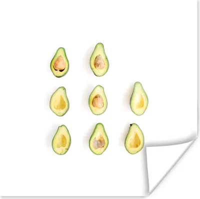 Produktbild von MuchoWow® Poster Avocado - Obst - Tropisch 100x100 cm - Babyzimmer
