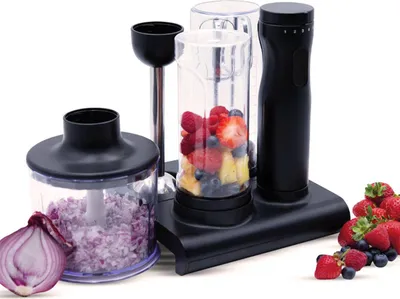 Produktbild von Livington MasterBlend 4in1 Handmixerset inkl. Dockingstation & Zubehör