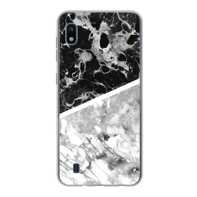 Produktbild von MuchoWow® Handyhülle Schutzhülle Hülle für Samsung Galaxy A10 Marmor - Schwarz - Weiß - Luxus Silikon Softcase Handy Hülle - Schutzhülle