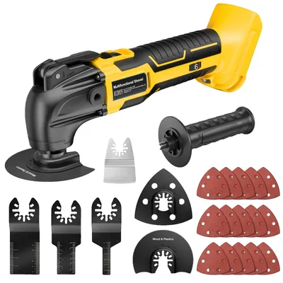 Zdjęcie produktu dla Wibracyjne narzędzie wielofunkcyjne, bezprzewodowe, zasilanie 20 V, do Dewalt