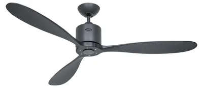 Produktbild von Energiespar Deckenventilator mit Fernbedienung Aeroplan Eco Basaltgrau / Schwarz 132 cm