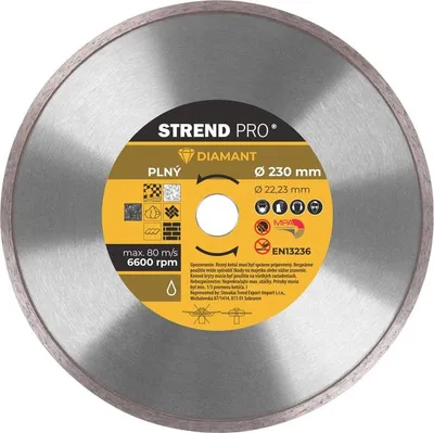 Obrázek produktu pro Strend Pro 521B, 230 mm, diamantový nůž, plný