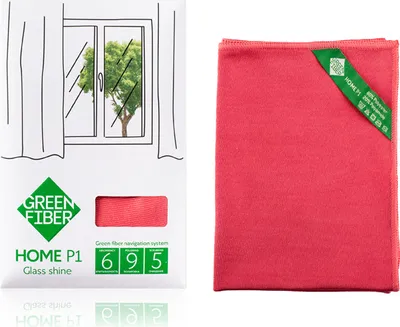 Produktbild von Greenway ClearView Fiber – Mikrofaser Glasreinigungstuch (40 × 30 cm) Streifenfreier Glanz ohne Chemie