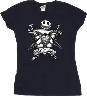 Produktbild von Disney - "The Nightmare Before Christmas" T-Shirt für Damen BI35731 (XL) (Marineblau)