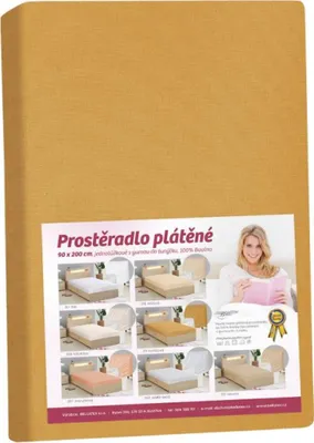 Immagine prodotto di Lenzuolo di lino - Senape - 90x200