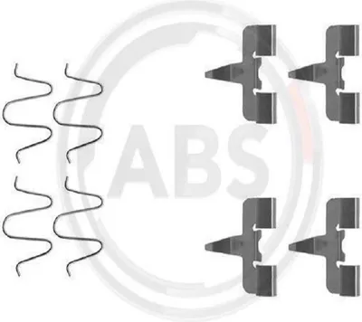 Produktbild von A.B.S. 1207Q Zubehörsatz Scheibenbremsbelag Hinten für MAZDA FAMILIA V (BA)