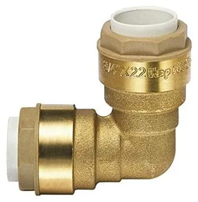 Zdjęcie produktu dla Złącze kątowe mosiężne do rury miedzianych 15 mm dvgw woda