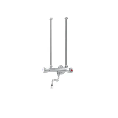 Produktbild von STIEBEL ELTRON Zweigriff-Wandarmatur, drucklos VL-G für offene Warmwasserspeicher/Boiler für Übertischinstallation, verchromt, 205617