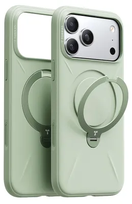 Obrázok produktu pre Torras – QPRO Silicone Series silikónové puzdro pre iPhone 17 Pro – matcha zelené