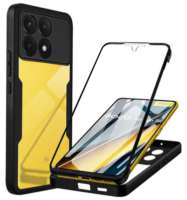 Zdjęcie produktu dla Techsuit 360 Protector 360° etui ze szkłem Xiaomi Poco X6 Pro - czarne
