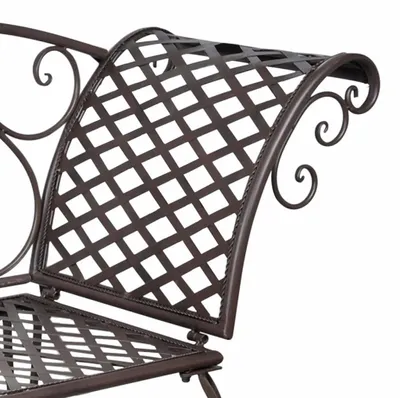 Produktbild von Gartenbank - Gartenmöbel - Bank für den Außenbereich - Terrassenbank - Balkonbank - Stahlgartenbank - Wetterbeständig