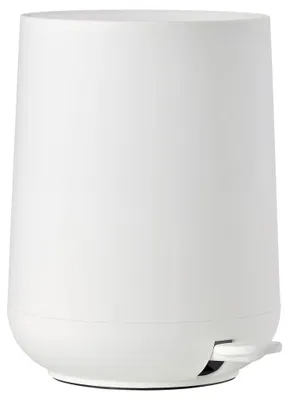 Pedaleimer Bad 5 L Softclose Kunststoff Weiß 29x23 cm
