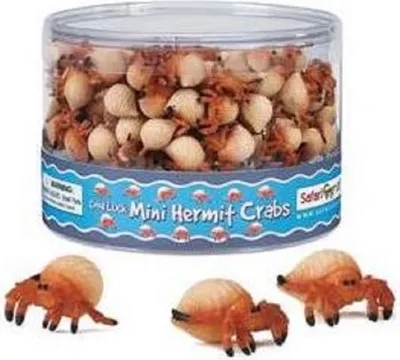 Produktbild von Safari - 342822 - Good Luck Minis - Glücksminis, Einsiedlerkrebse, ca. 2,5cm, PVC, 5 Stück