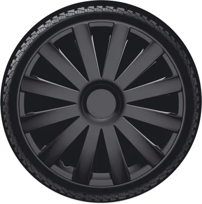 Produktbild von 15" Zoll Radkappen Schwarz Radzierblenden Radblenden 15 SPYDER BLACK ARGO