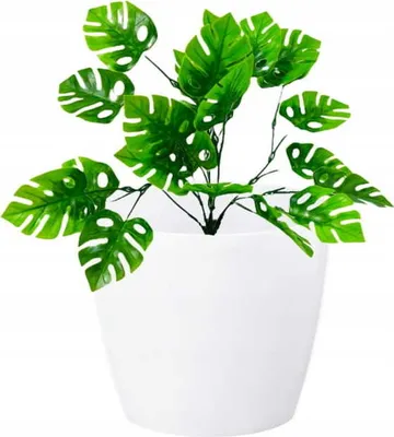 Zdjęcie produktu dla Doniczka dekoracyjna 36x31,6 cm Biała plastikowa