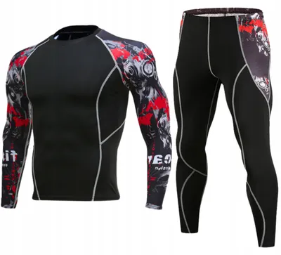 Produktbild von Thermounterwäsche Herren Set Winter - Sport Funktionsunterwäsche Laufen M