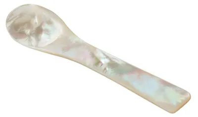 Produktbild von EDZARD Salzlöffel Perlmutt rund L 6 cm