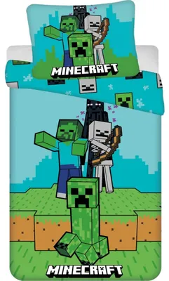 Obrázek produktu pro Minecraft Oboustranné povlečení 140x200 100% bavlna