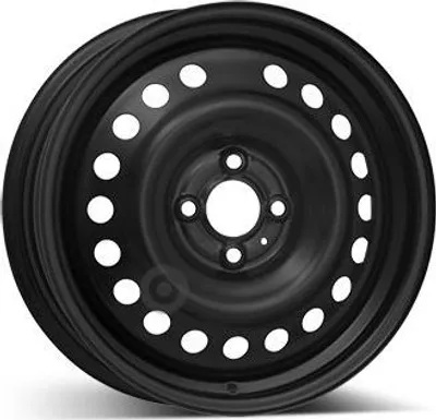 Productafbeelding van 16-inch stalen velg ALCAR, 16" x 6", 4x100 boutgaten, ET50, 60.00mm naafdiameter, zwarte velg