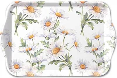 Produktbild von Ambiente Tablett schöne Gänseblümchen 13x21cm