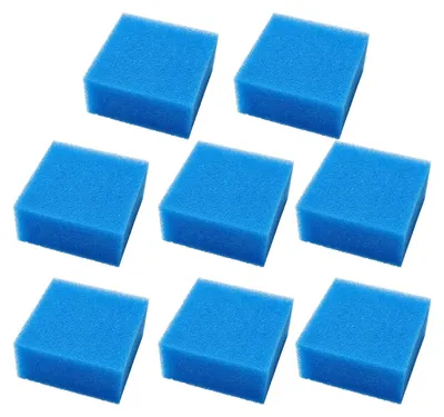 Productafbeelding van Aquarium filter spons set van 8 – Biochemische filterspons 50PPI voor waterreiniging