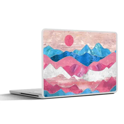 Produktbild von MuchoWow® Laptop Aufkleber Sticker Cover Transgender - Stolz - Marmor 25x18 cm - Laptop-Deko
